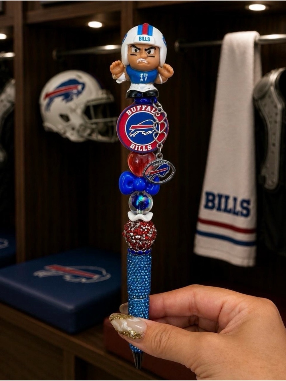 Buffalo Bills Beaded Team Pen